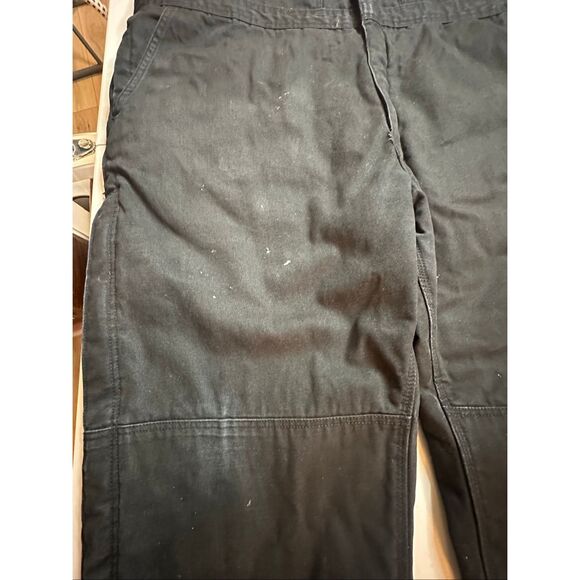 Walls Men's Black Insulated Duck Canvas Bibs Carpenter Jumpsuit Overalls Size 3X - Picture 4 of 6